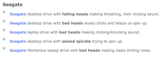 Empresa de recuperação de dados cataloga sons de HD