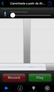 Interface do aplicativo RØDE Rec